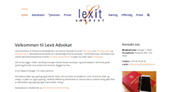 Desktop Screenshot of lexitadvokat.no