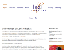 Tablet Screenshot of lexitadvokat.no